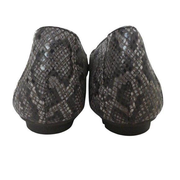 Born Sebra Brown Snakeskin Leather Comfort Loafers Flats Womens 8 - Picture 9 of 13